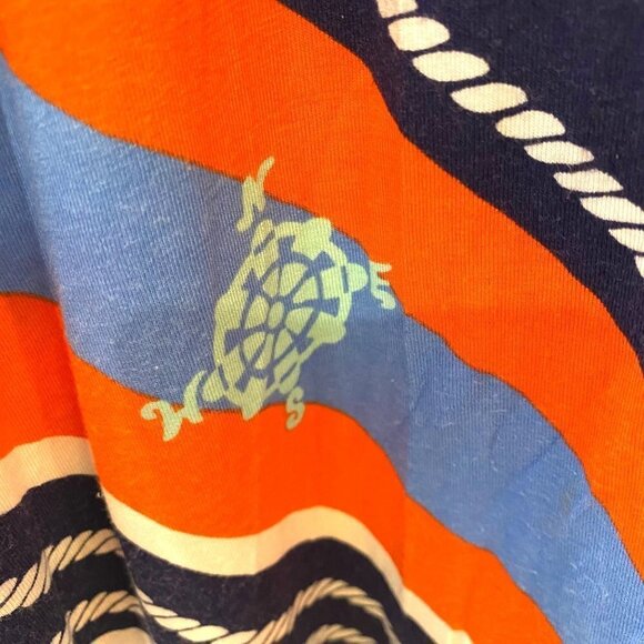 LILLY PULITZER Women's "Amanda" Multicolor Striped Knit Nautical Halter Maxi Dr - Picture 6 of 14